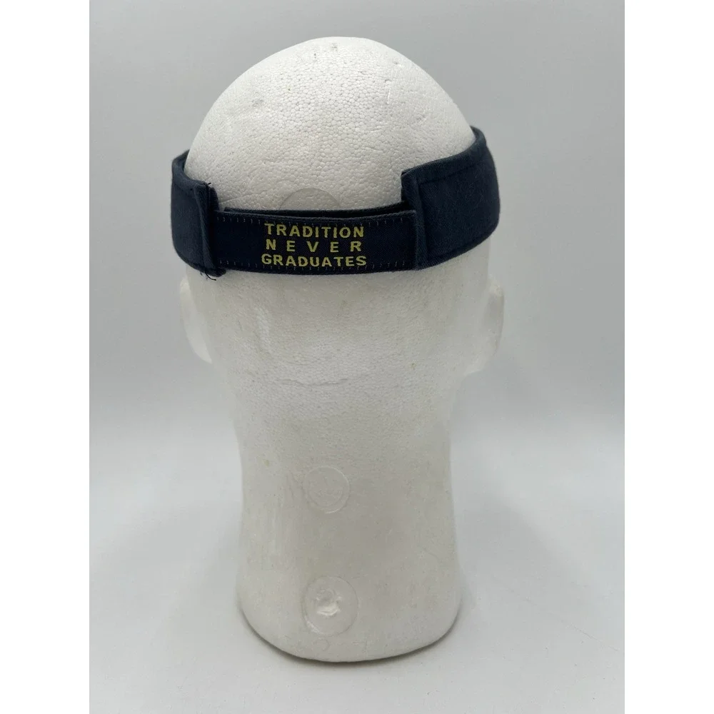 Franklin College Grizzlies Visor Hat Navy Gold Adjustable Go Grizzlies OSFA